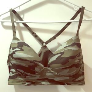 Camouflage no wire Bra